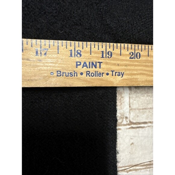 PIERRE CARDIN L SWEATER BLACK CARDIGAN WOOL FULL ZIP Vtg - Picture 7 of 8